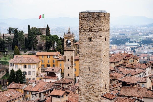 Torre del Gombito in citta alta bergamo italia