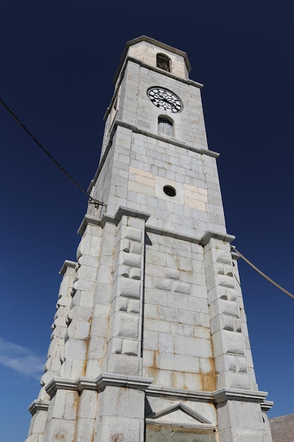 Torre dell'orologio nell'isola di Symi in Grecia