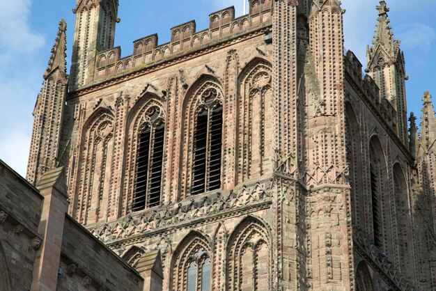 Torre della Chiesa Cattedrale di Hereford, Inghilterra, Regno Unito