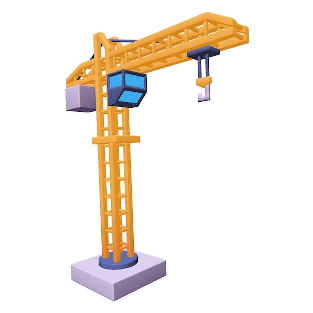 Torre di gru di costruzione Concetto di costruzione