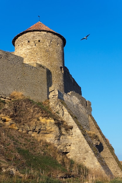 Torre di guardia e fortezza medievale in Belgorod-Dnistrovsky. Ucraina