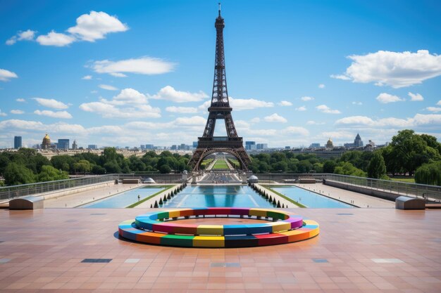 Torre Eiffel a Parigi Francia La Torre Eiffel è uno dei simboli più famosi di Parigi