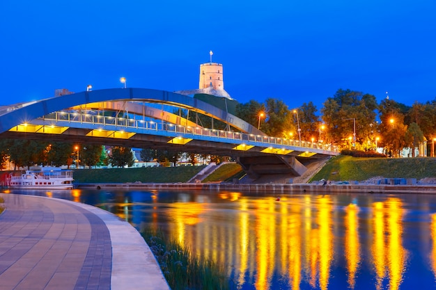 Torre Gediminas e ponte Mindaugas, Vilnius