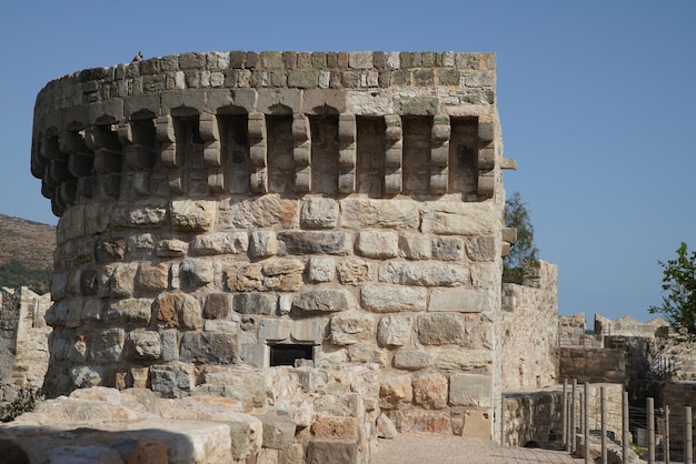 Torre nel castello di Bodrum città di Mugla Turchia