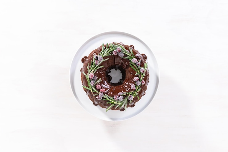 Foto torta al cioccolato bundt