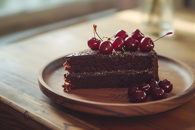 Torta al cioccolato con ciliegie