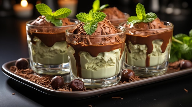 torta al cioccolato con menta