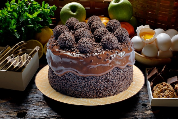 Torta al cioccolato con noci