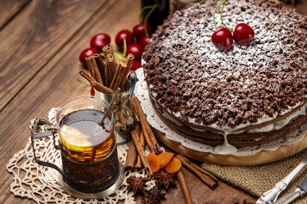 Torta al cioccolato fatta in casa