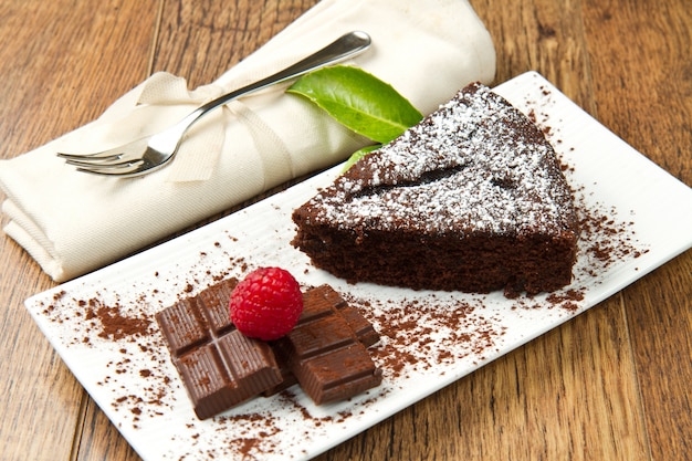 Torta al cioccolato fondente