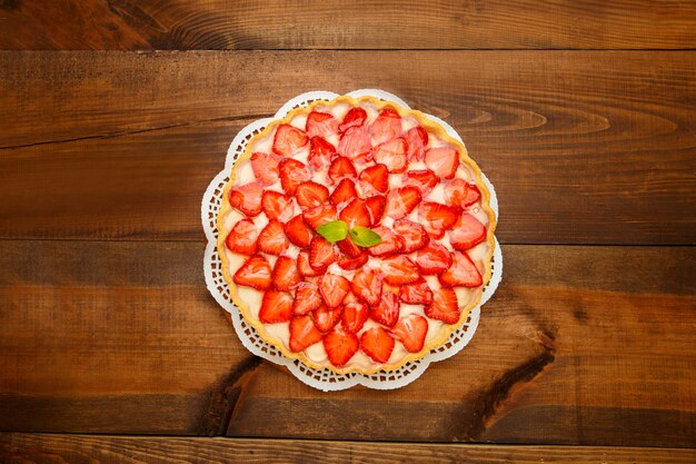 Torta alle fragole fatta in casa