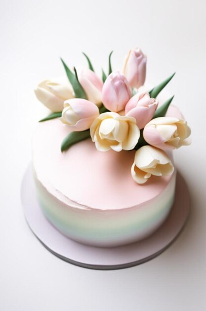 torta con fiori