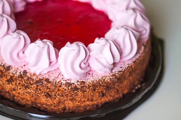 Torta con panna Dolce da dessert fatto in casa