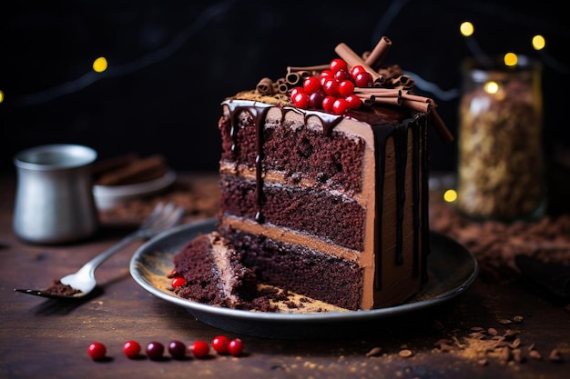 Torta decadente al cioccolato con ganache al cioccolate