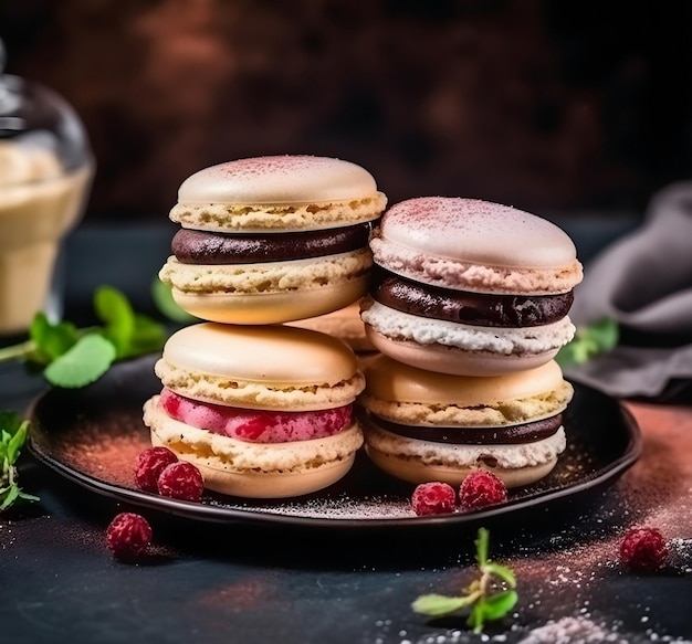 Torta di amaretti con frutti di bosco