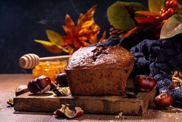 Torta di castagne fatta in casa