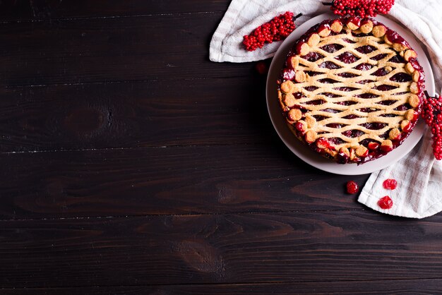 Torta di ciliegie fatta in casa