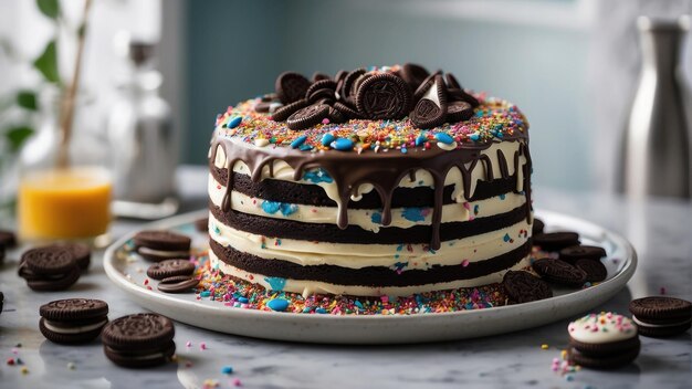 torta di cioccolato con bacche foto