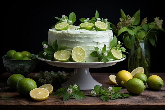 Torta di compleanno fresca di menta