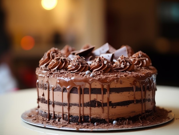 Torta di compleanno su sfondo bianco