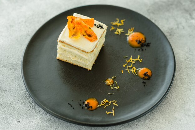 Torta di cracker carota fresca gustosa