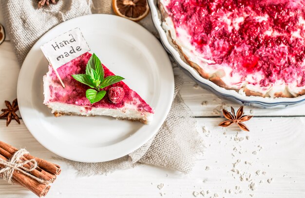 torta di formaggio fatta in casa