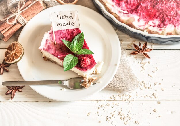 torta di formaggio fatta in casa