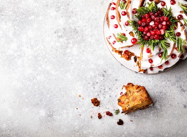 Torta Di Frutta Di Natale, Budino, Cottura