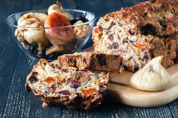 Torta di frutta fresca, tradizionale stollen