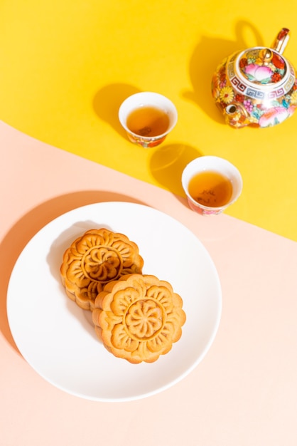 Torta di luna cinese per il Mid-Autumn Festival