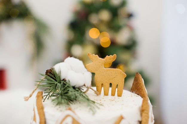 Torta di Natale con biscotti di panpepato