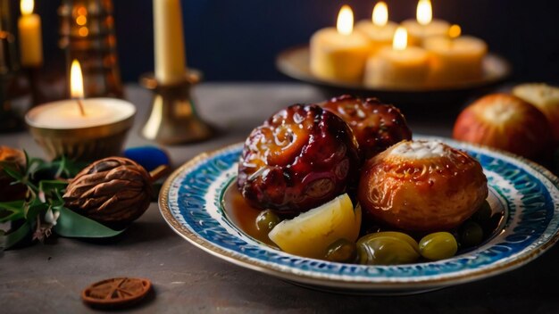 Torta di Natale nell'interno di Natale