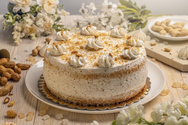 Torta di noci integrale fatta in casa