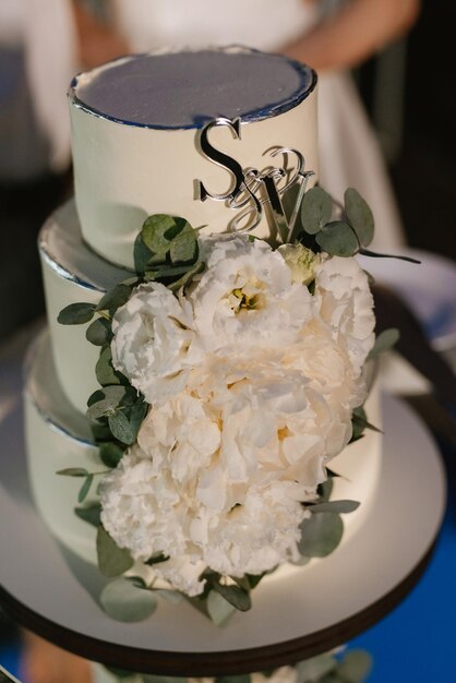 torta di nozze al matrimonio