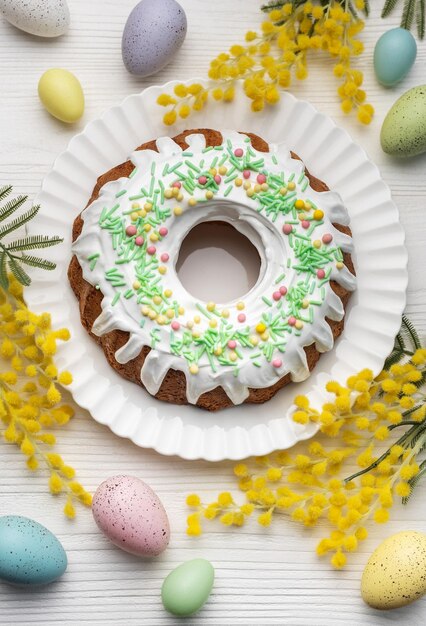 Torta di Pasqua con uova di Pasqua