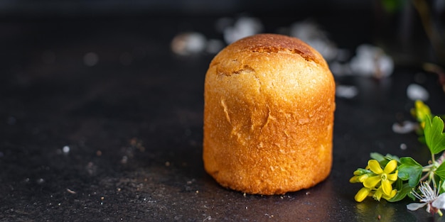 Torta di Pasqua pane dolce vacanza dessert pasto cibo spuntino sullo sfondo dell'alimento dello spazio della copia del tavolo