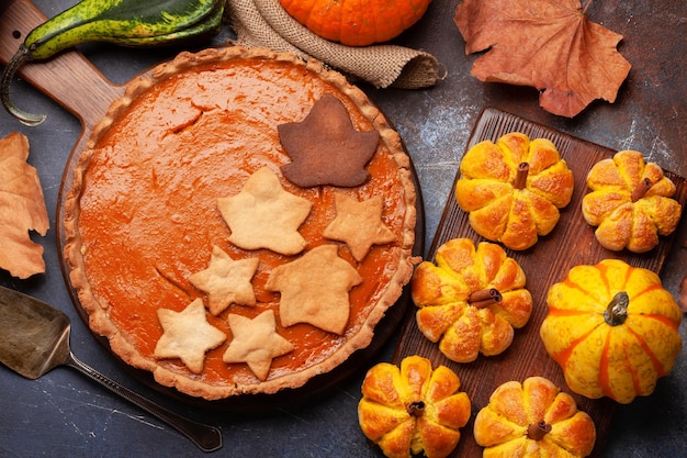 Torta di zucca e zucche varie