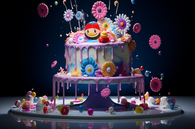 Torta ispirata a Takashi Murakami