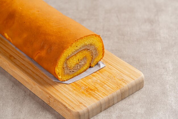 torta moka roll (Indonesia bolu gulung moka) Bolu Gulung è un pan di spagna