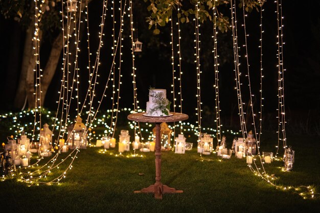 Torta nuziale al matrimonio degli sposi