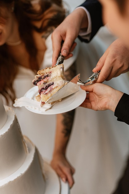 Torta nuziale al matrimonio