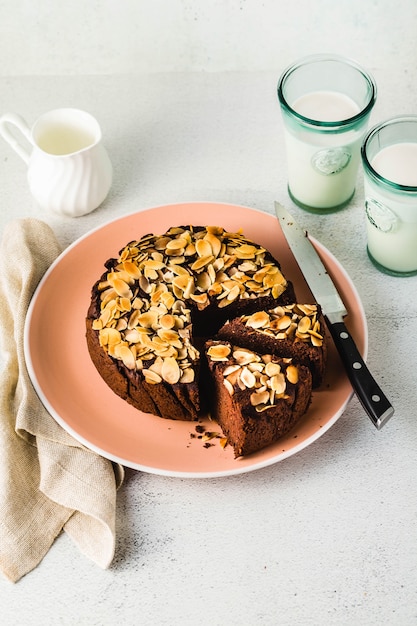 Torta paleo vegana al cioccolato e mandorle