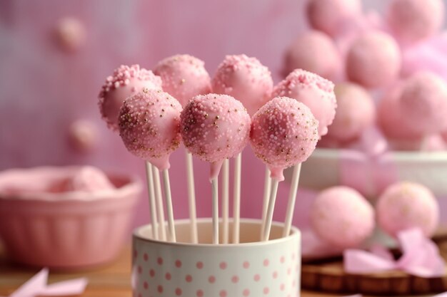 torta rosa pops dolci fatti in casa