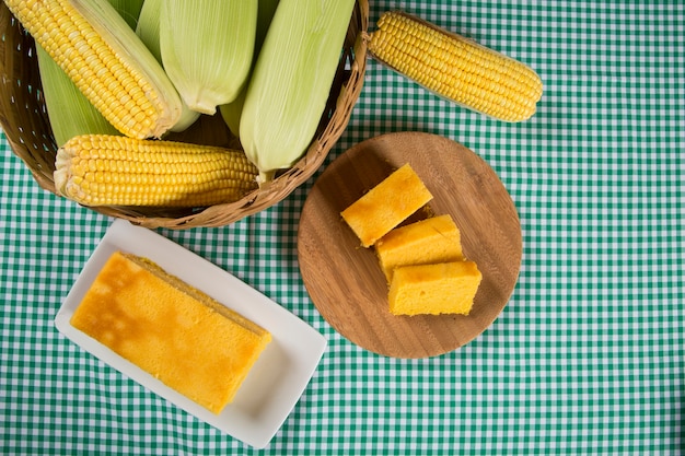 Torta tradizionale Fuba brasiliana.