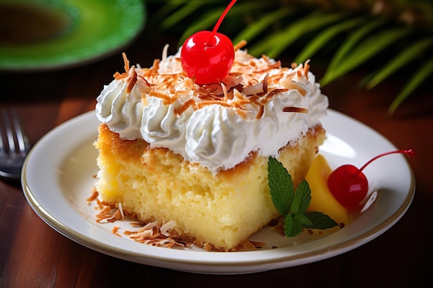 Torta Tres Leches Pina Colada Dessert messicano