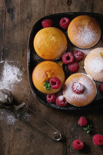 Torte Di Limone Con Lamponi