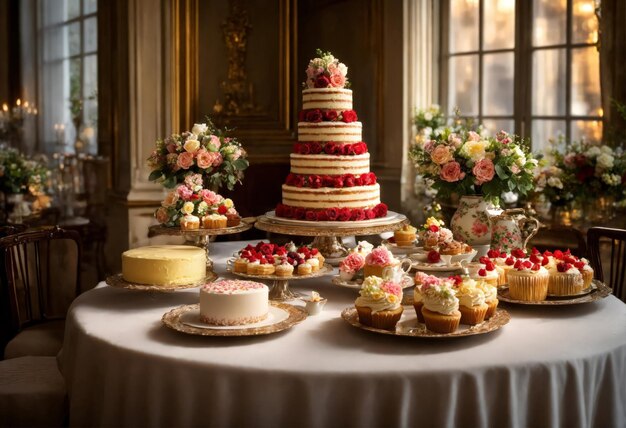 Torte dolci per la pausa per il tè