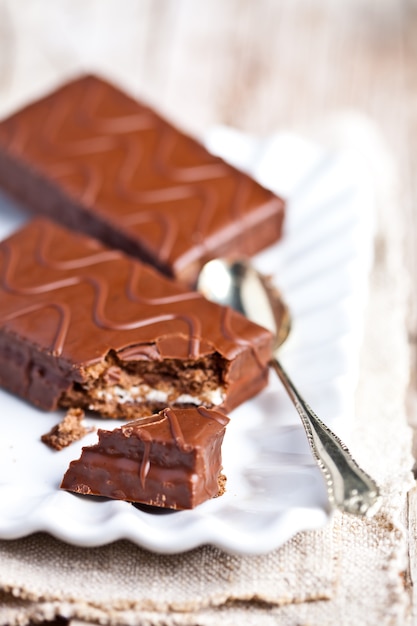 Torte e biscotti al cioccolato fondente