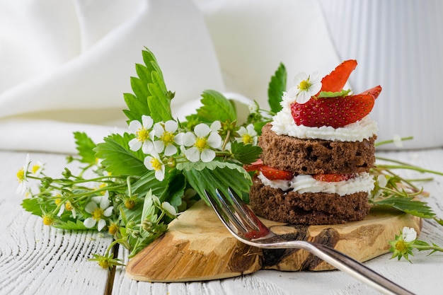 Tortini con fragole e mascarpone