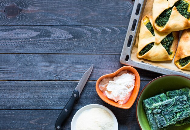 Tortino di spinaci con ricotta